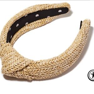 Lele Sadoughi RAFFIA KNOTTED HEADBAND